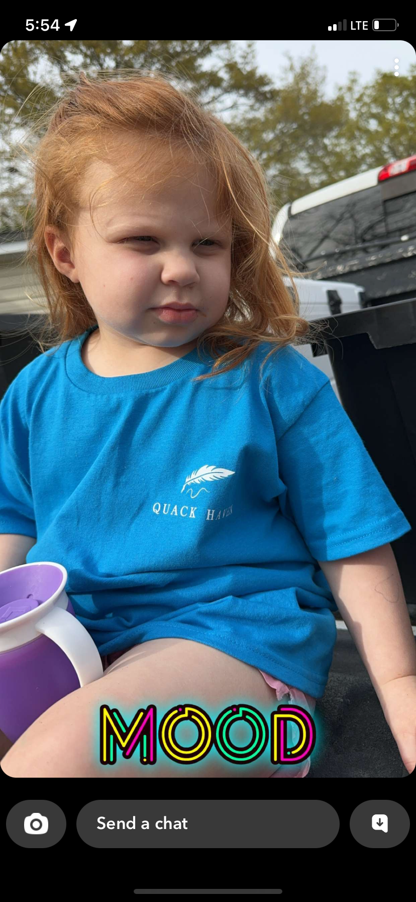 Youth Quack Haven T-Shirt: SAPPHIRE