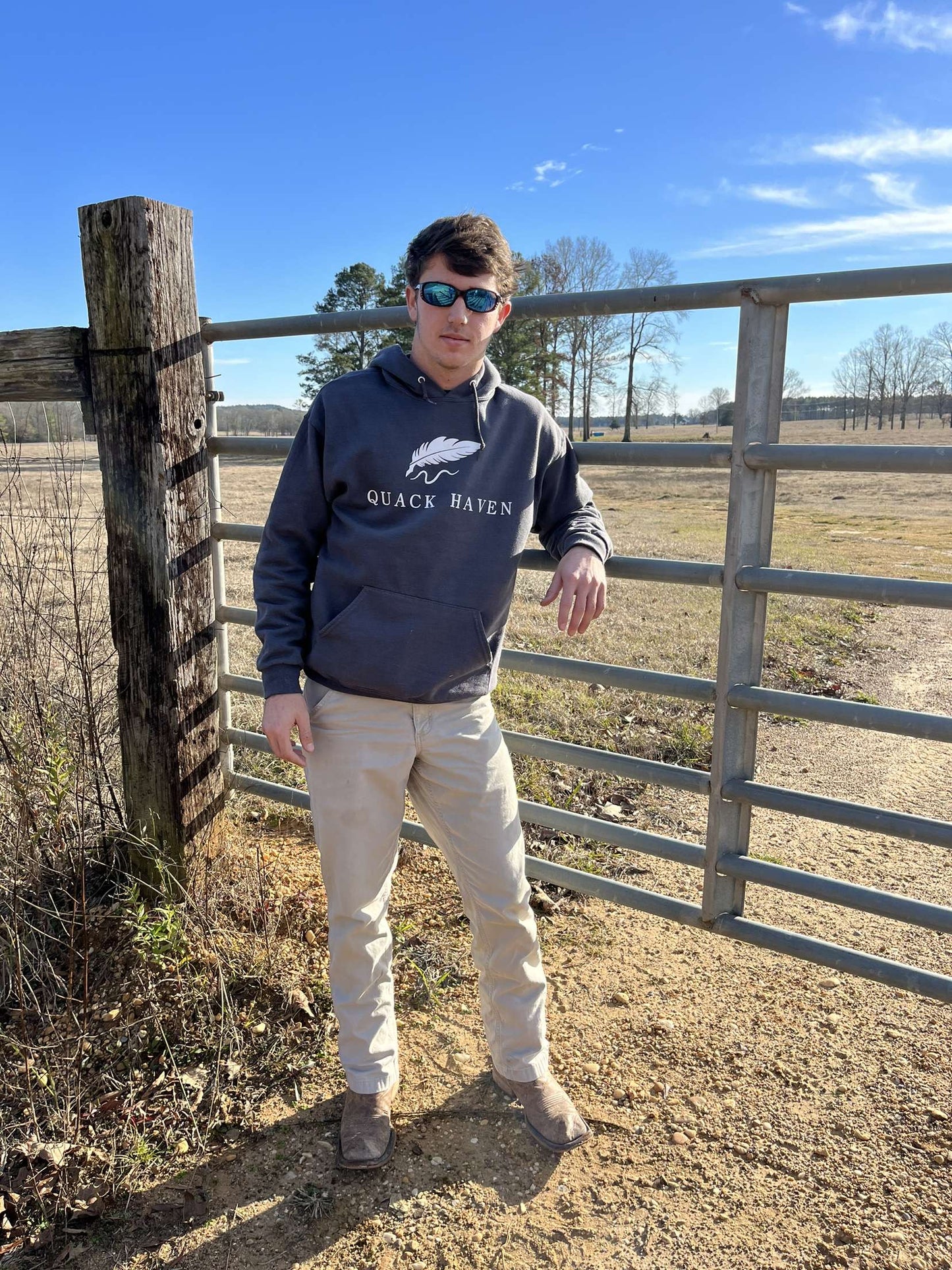 Quack Haven Grey Hoodie