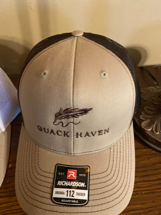 Quack Haven Trucker hat-tan/brown