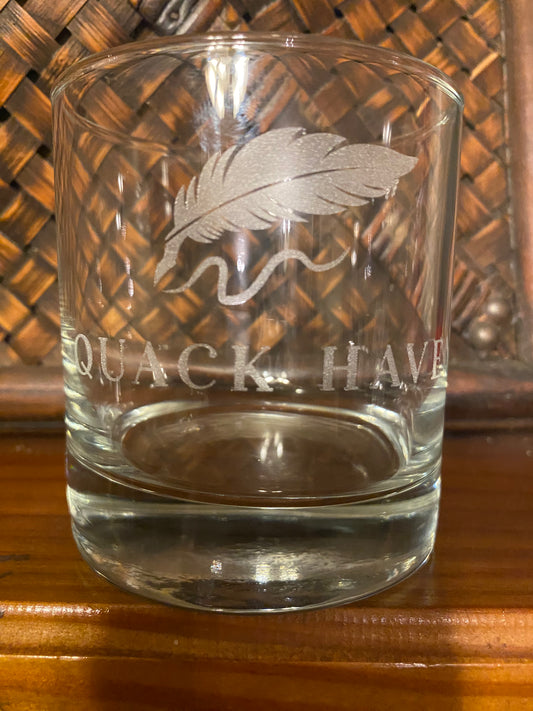 Quack Haven Whiskey Glasses