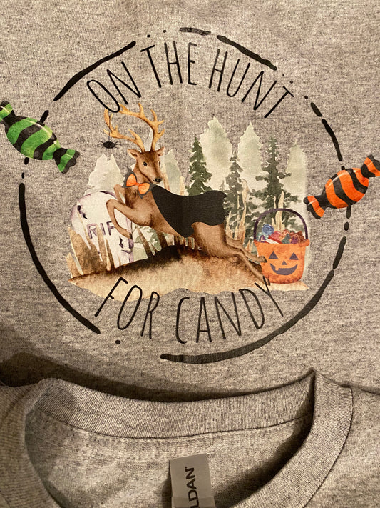 Youth-On the Hunt for Candy (Halloween Shirt)